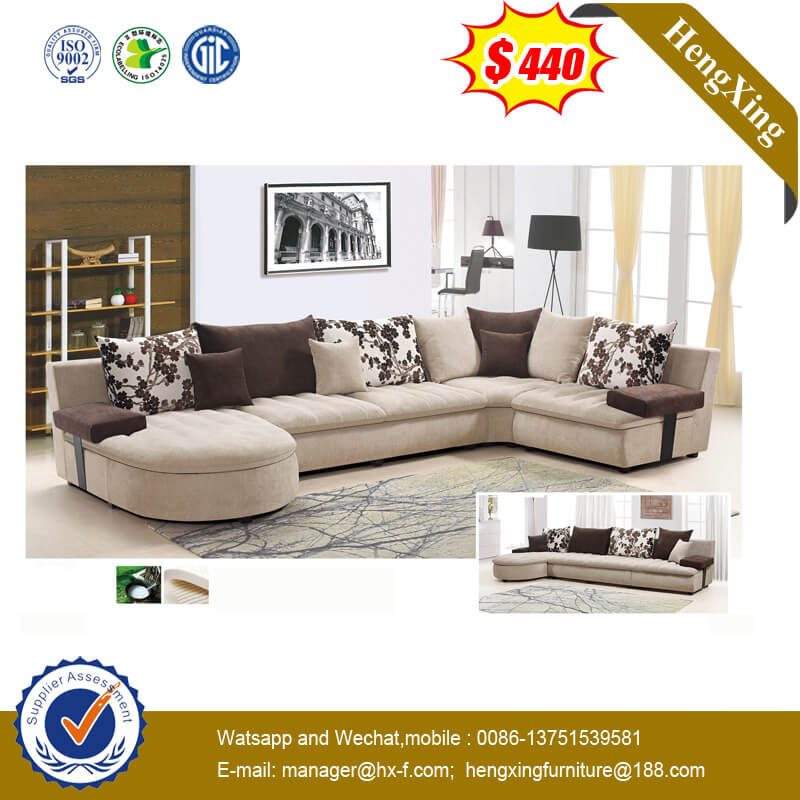 Modern Design Hotel Lobby Relaxing Office Furniture Fabric Leather Sofa