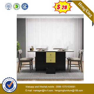 Modern Home Furniture Wooden Tables Dining Table with Chairs