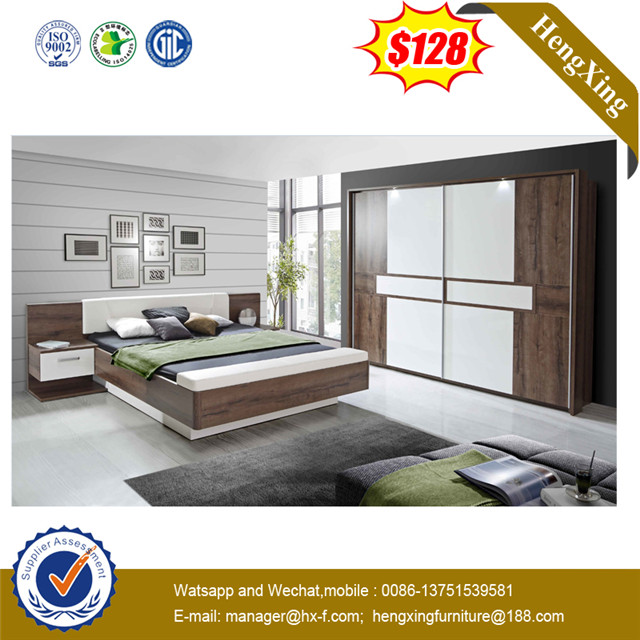 Fashion King Size Wooden MDF Home Hotel Bedroom Bed