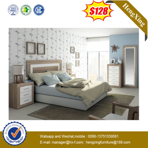 Modern New Design Wooden Bedroom Hotel Home Furniture Sofa Soft Bed