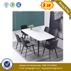 Home Furniture Classic Design Antique Luxury Marble Dining Table with Leather Chairs