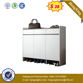 Modern White Color Mdf Wooden Drawers Rack Storage Cabinet