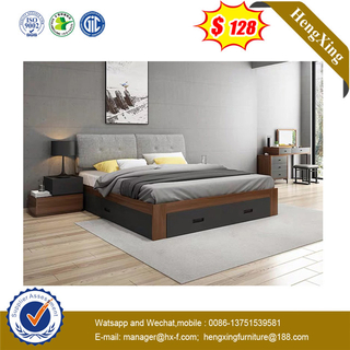Classic Home Furniture Solid Wood Walnut Hotel Queen Bed 