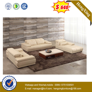 Modern Creamy-white Comfortable Leather Living Room Hotel Office Recliner Sectional Sofa