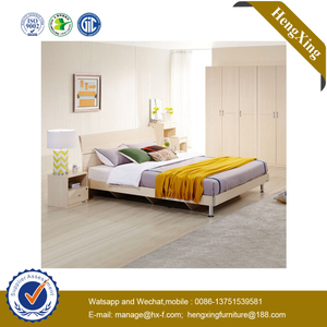Modern Wholesale Home Queen Size Wooden Hotel Furniture Sets Bedroom Bed