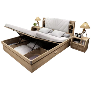 Cabinet Bed Customized Bedroom Furniture Set Wood Storage Bed King Bed Double Bed