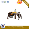 Chinese factory Home Hotel Outdoor Living Room Wooden folding Restaurant Table Dining Furniture