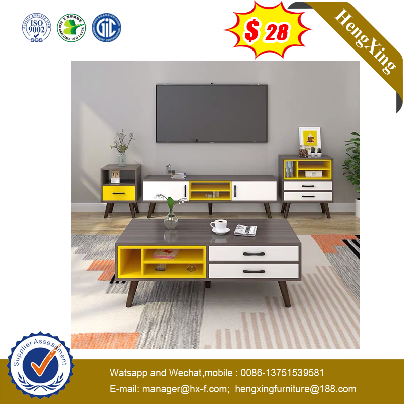 Living Room Furniture Set Wooden TV Stand Coffee Table
