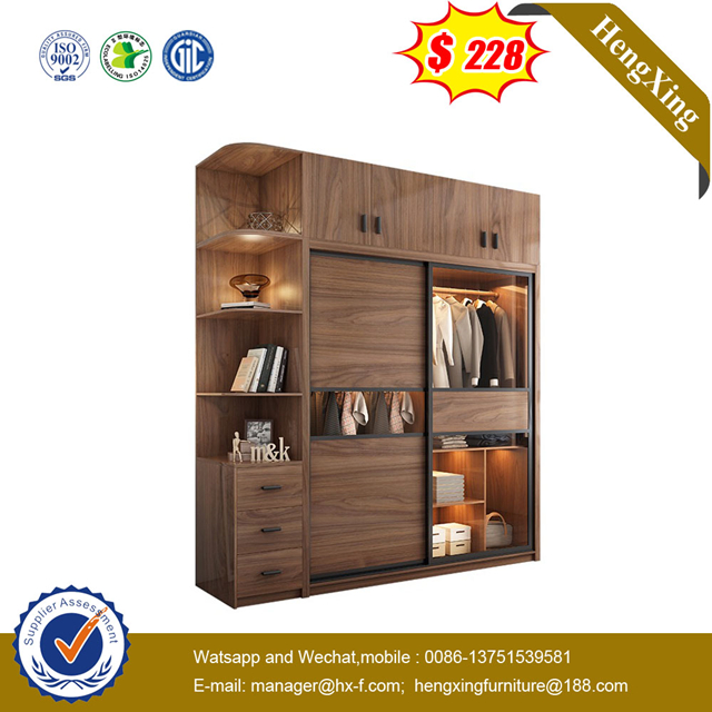 Hot Selling Home Bedroom Set Furniture Sliding Door wood Wardrobe Cabinet Clothes Rack