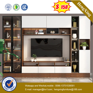 Modern Wooden Wall Unit TV Cabinet TV Stand Coffee Table Bookcase Livingroom Furniture Set 