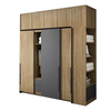 Multifunctional Home Furniture Clothes Cabinet Closet Wooden Wardrobe for Bedroom