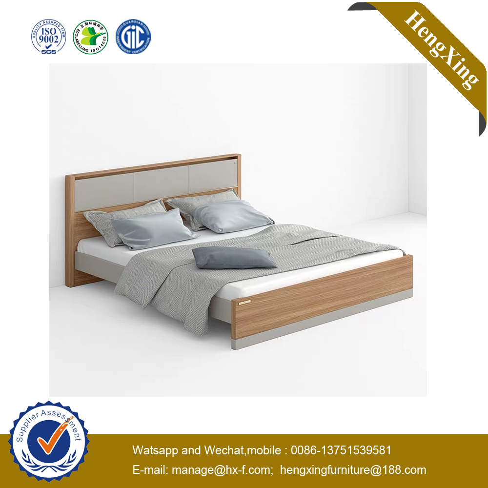 New Cheap Queen Size MDF Wood Frame Double Design Furniture Bedroom Bed