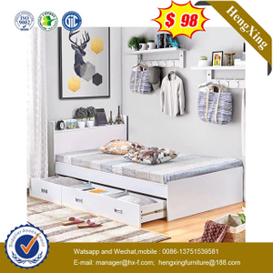 Wholesale factory Manufacturers Bedroom Furniture Portable Baby Kids single Bed with drawer cabinets