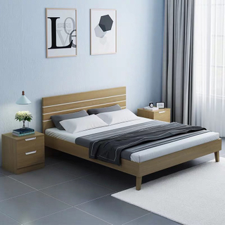 Luxury Queen Double Single Size Wooden Headboard Bed for 5 Star Hotel Bedroom Bed