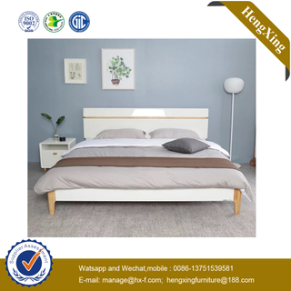 New MModern Baby Furniture Wooden Hospital Bedroom Hotel Furniture King Double Queen Size Beds with Nighstand