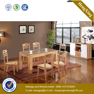 Modern Cheap White Wooden MDF Dining Table for Dining Room Furniture