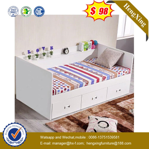Simple Modern School Home Bedroom Furniture Rack Single Storage Bunk Children Kids Bed 