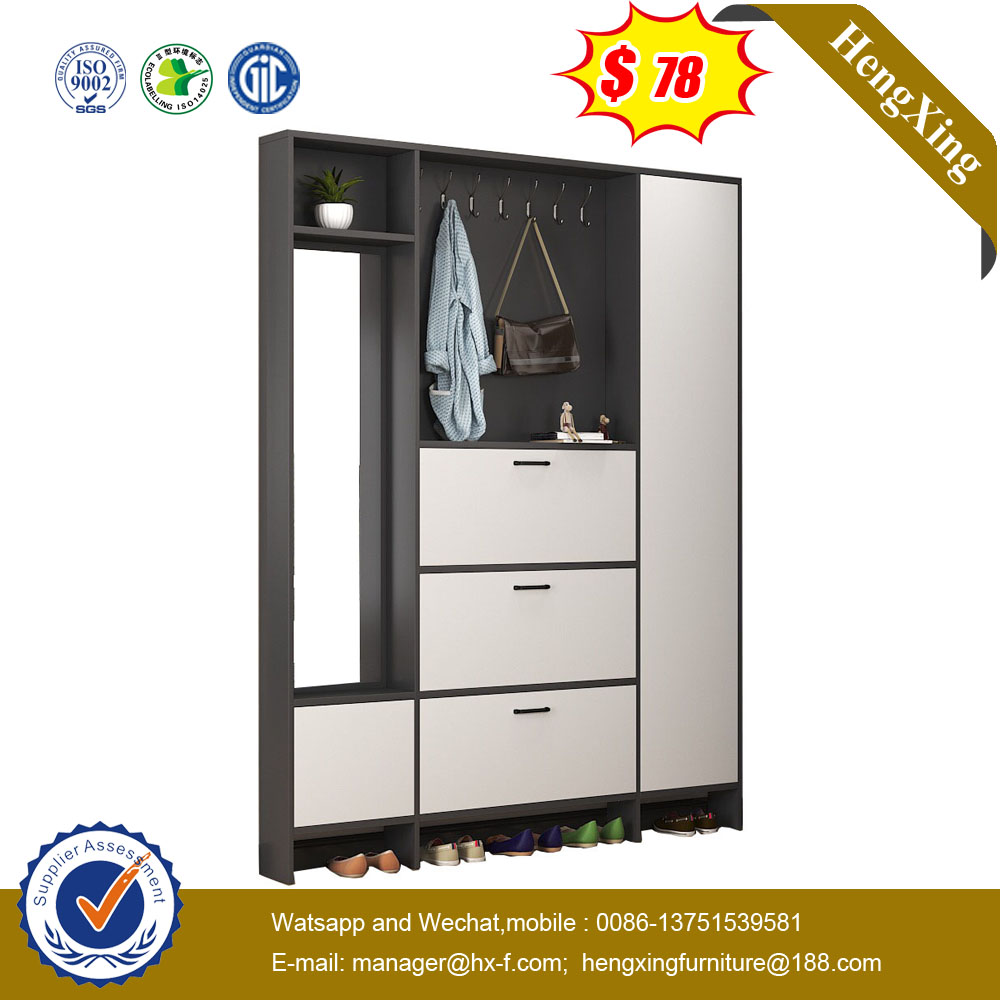 White Home Furniture Light Luxury Tall Cabinet Simple Glass Door Storage Living Room Cabinet