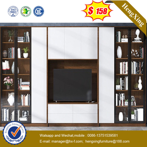 Modern Wooden Livingroom Furniture Set Coffee Table Bookcase Wall Unit TV Cabinet TV Stand